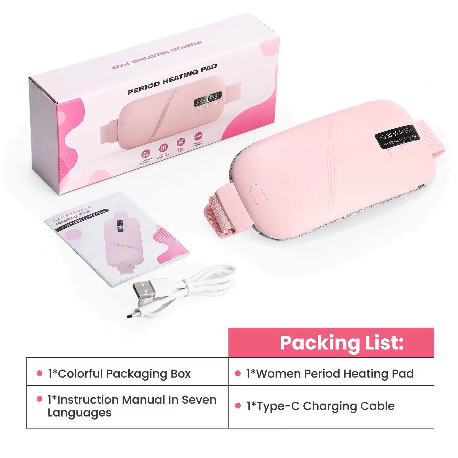 ComfortWave Electric Heating Pad - Your Ultimate Solution for Menstrual Cramps and Abdominal Discomfort