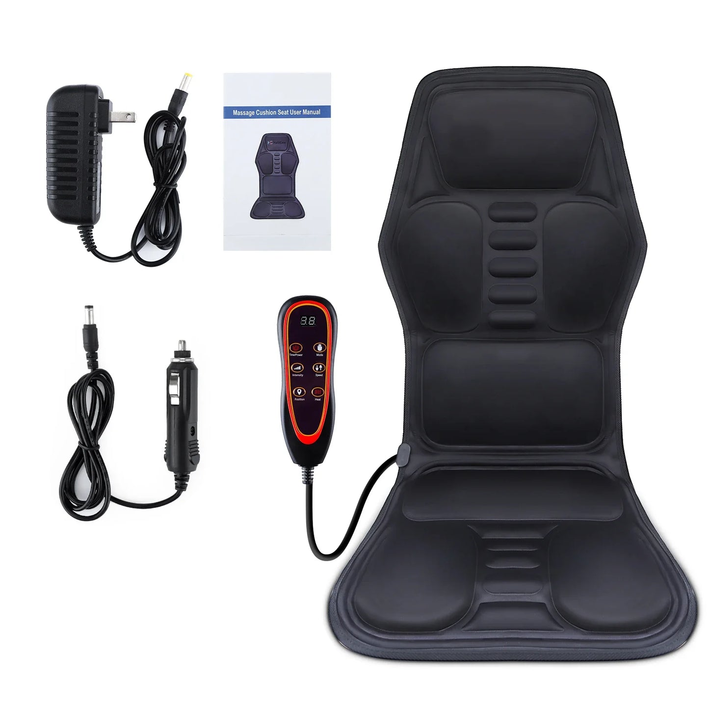 Transform Your Relaxation with the Ultimate Full-Body Electric Massage Cushion - Perfect for Home, Office, and On-the-Go Comfort!